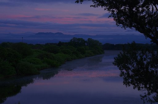 沼の夕暮れ