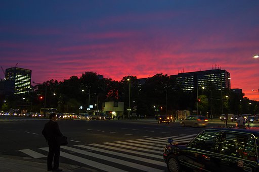 染まる都会