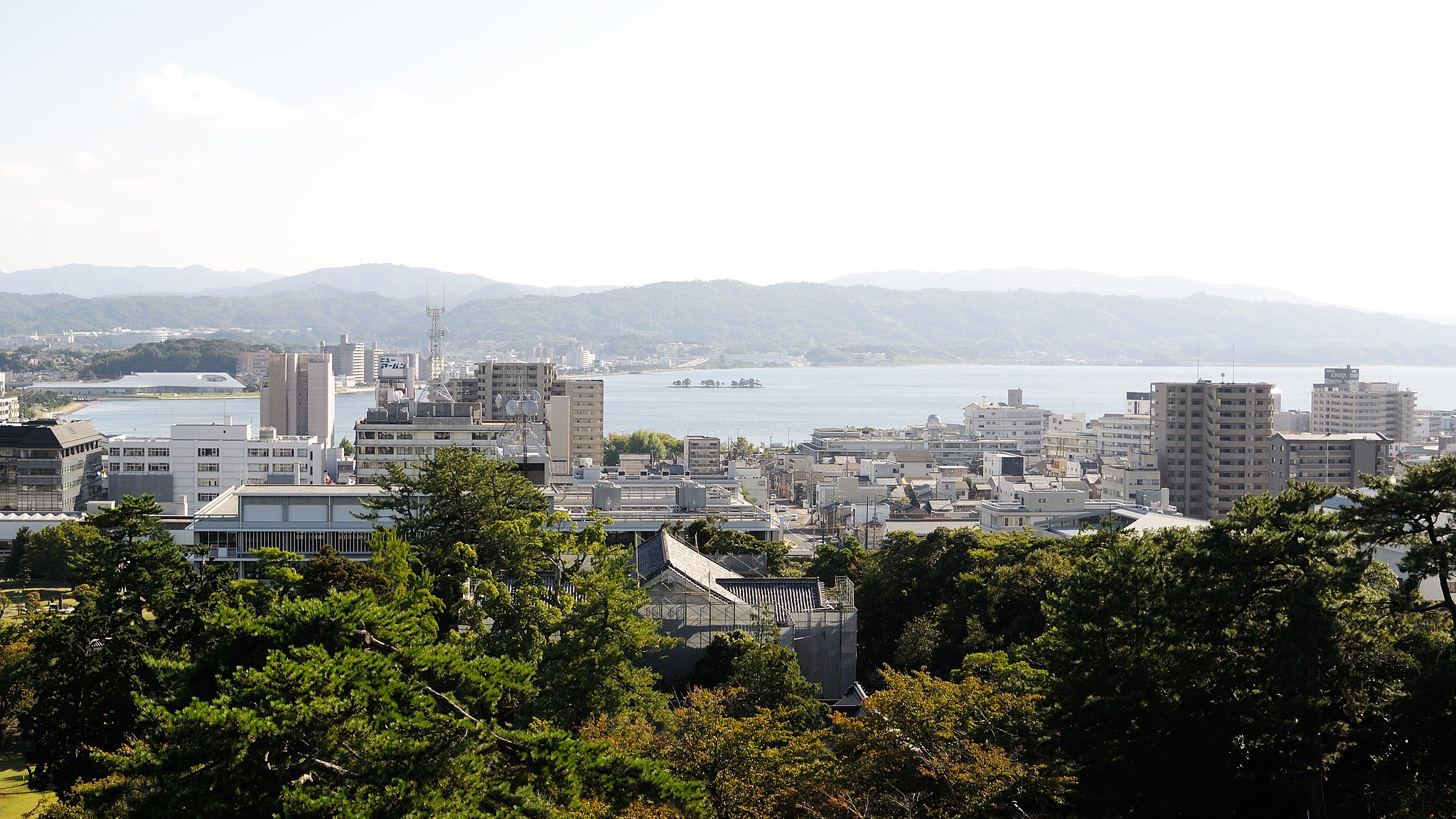 松江城からの眺め