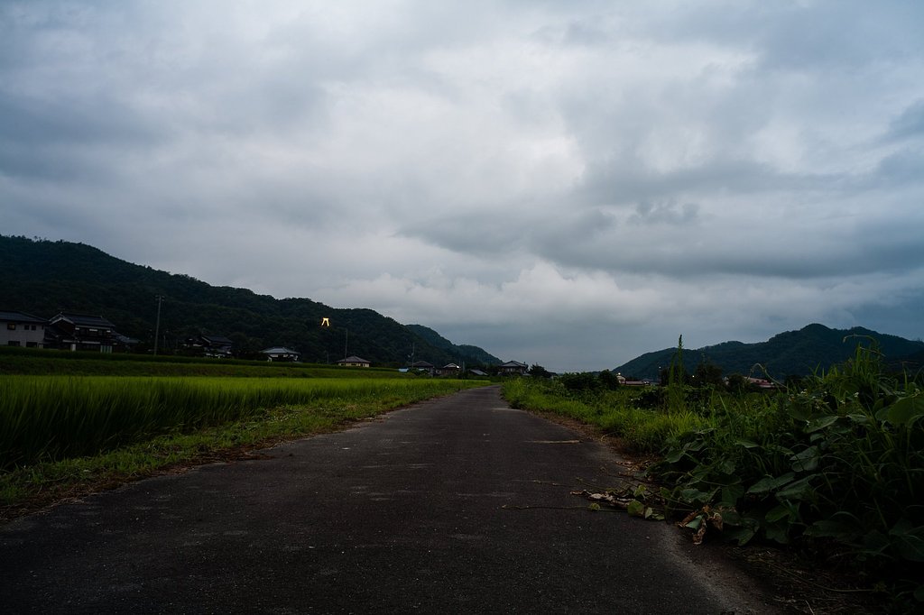 暗い曇り空の日。