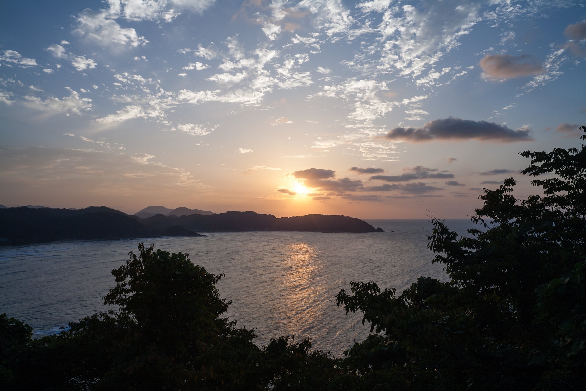 日本海の夕焼け。