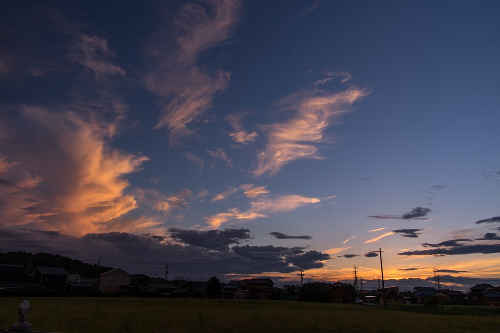 晩夏の夕暮れ