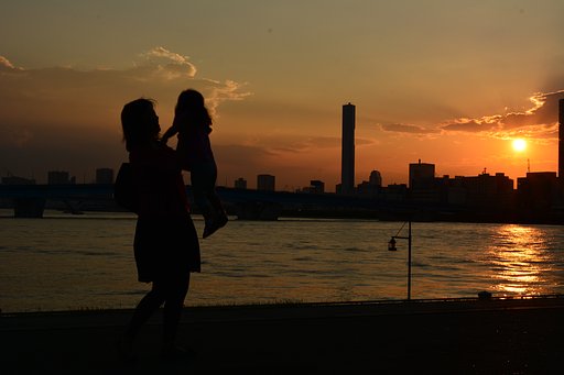夕暮れ