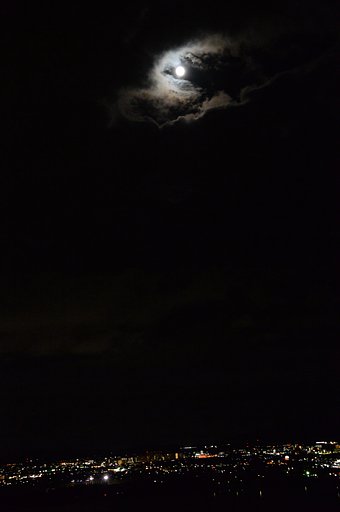 月夜の琵琶湖
