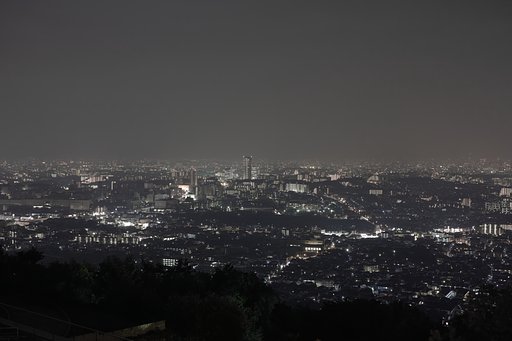 【暑】熱帯夜　夜景
