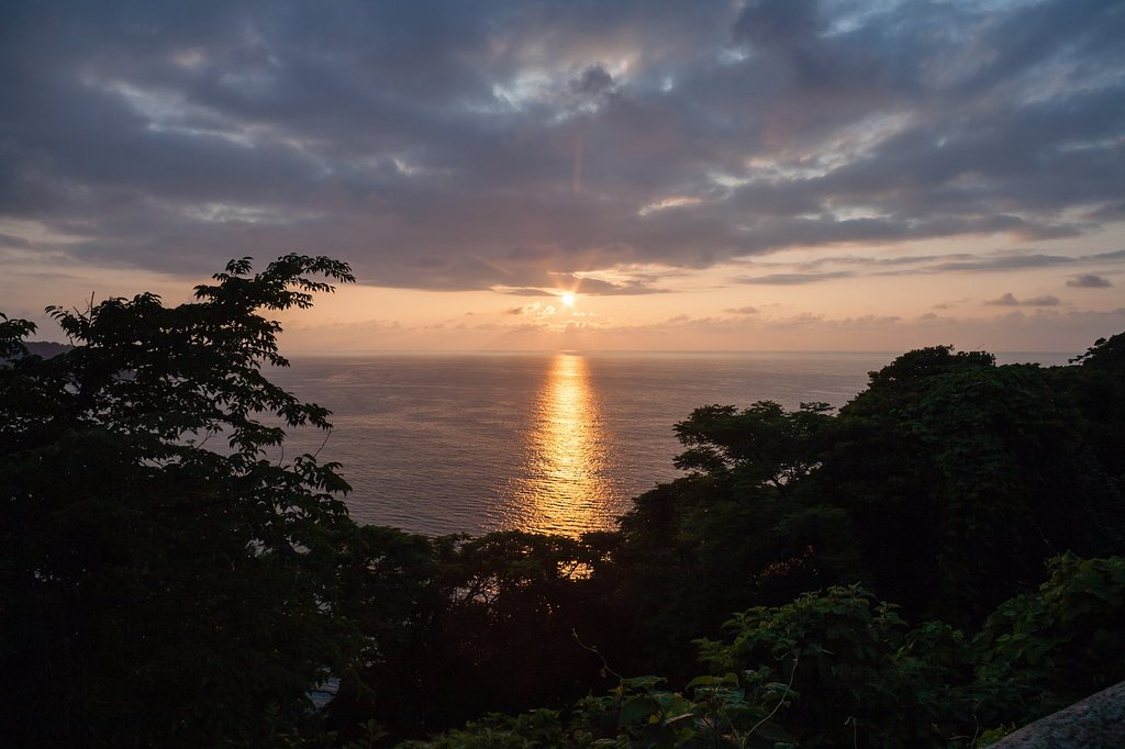 日本海の夕焼け!