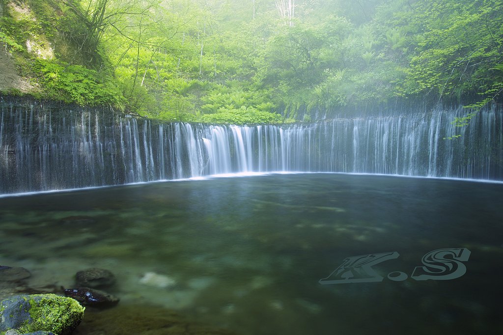 【フリー】　軽井沢の白糸の滝