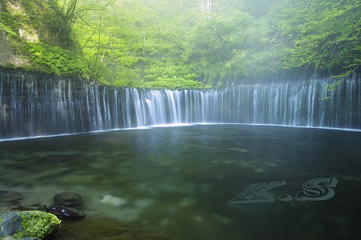 【フリー】　軽井沢の白糸の滝