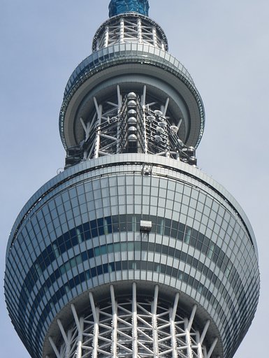 東京スカイツリー　窓清掃のゴンドラ