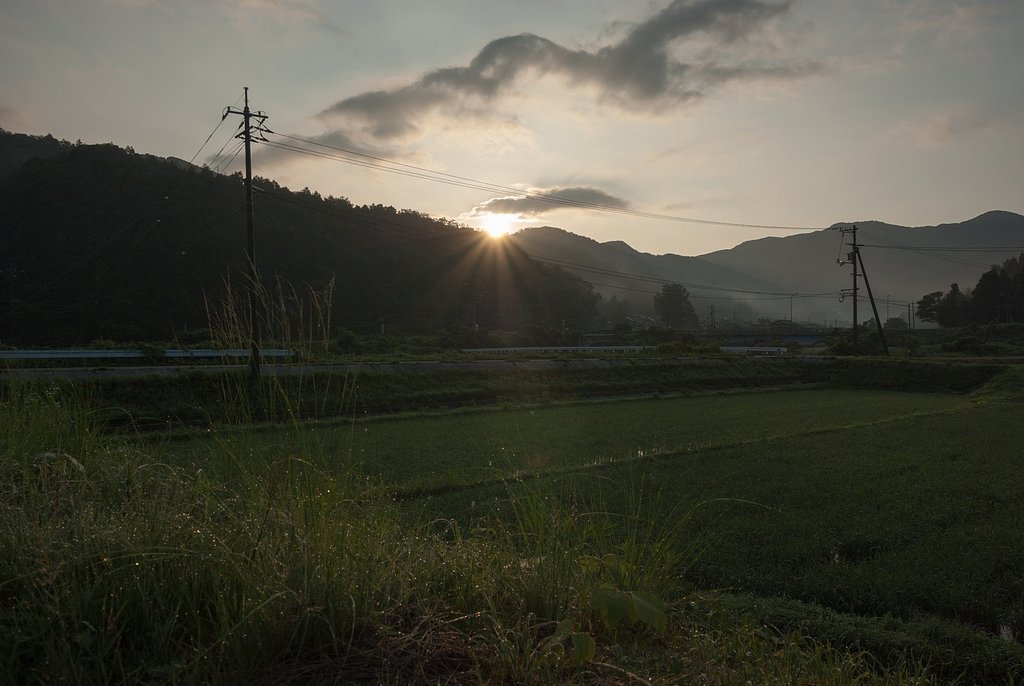 朝だけ晴れて・・。