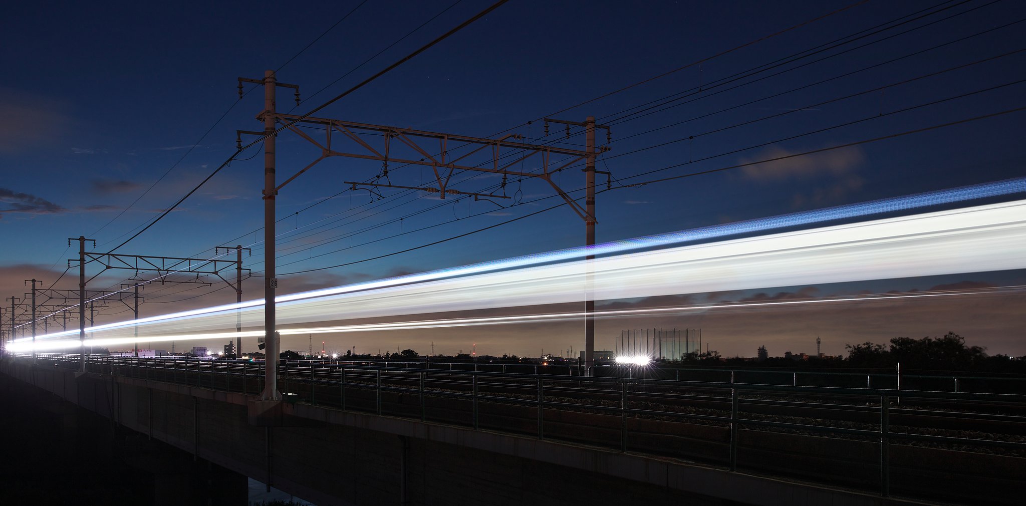 JR電車の光跡1