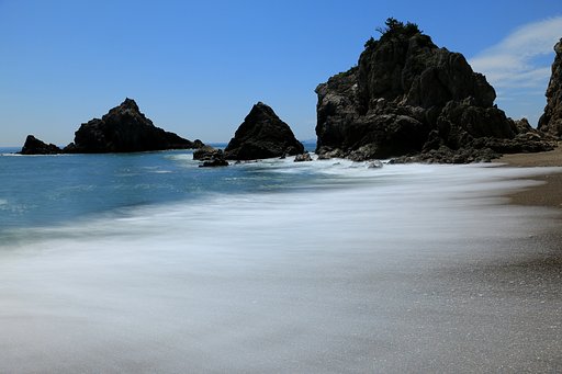 砂浜に波のヴェール　其の２