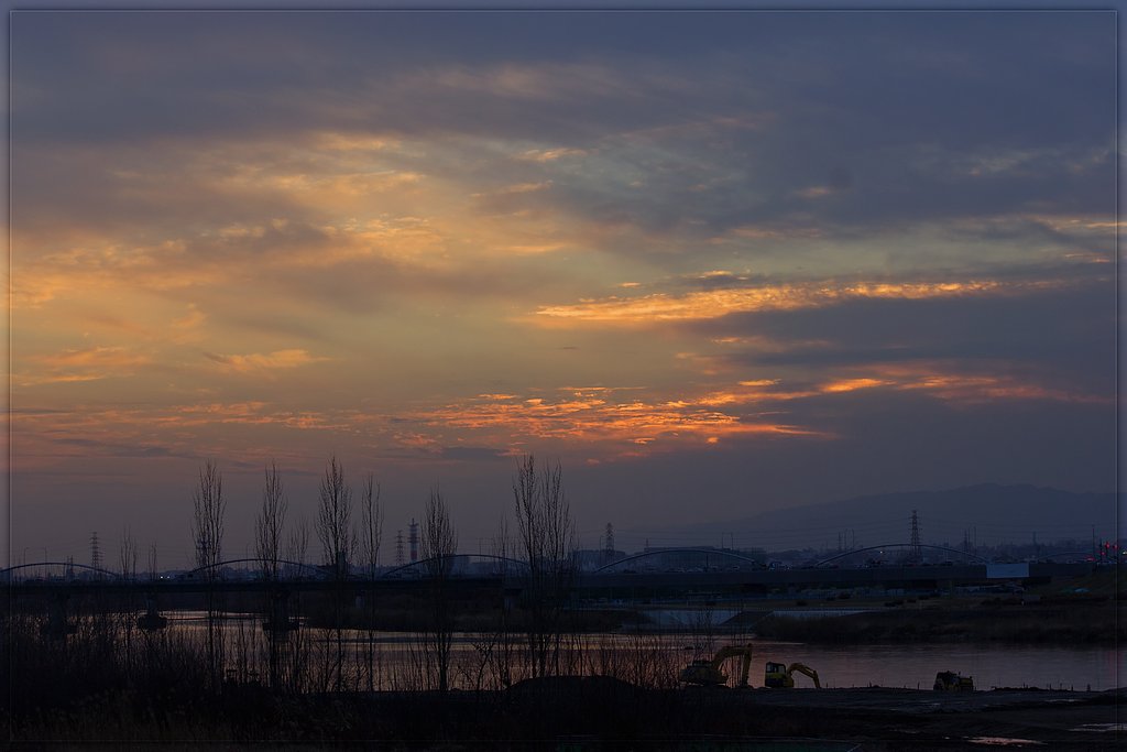 淀の夕焼け