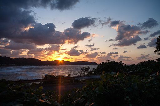日本海の夕焼け!