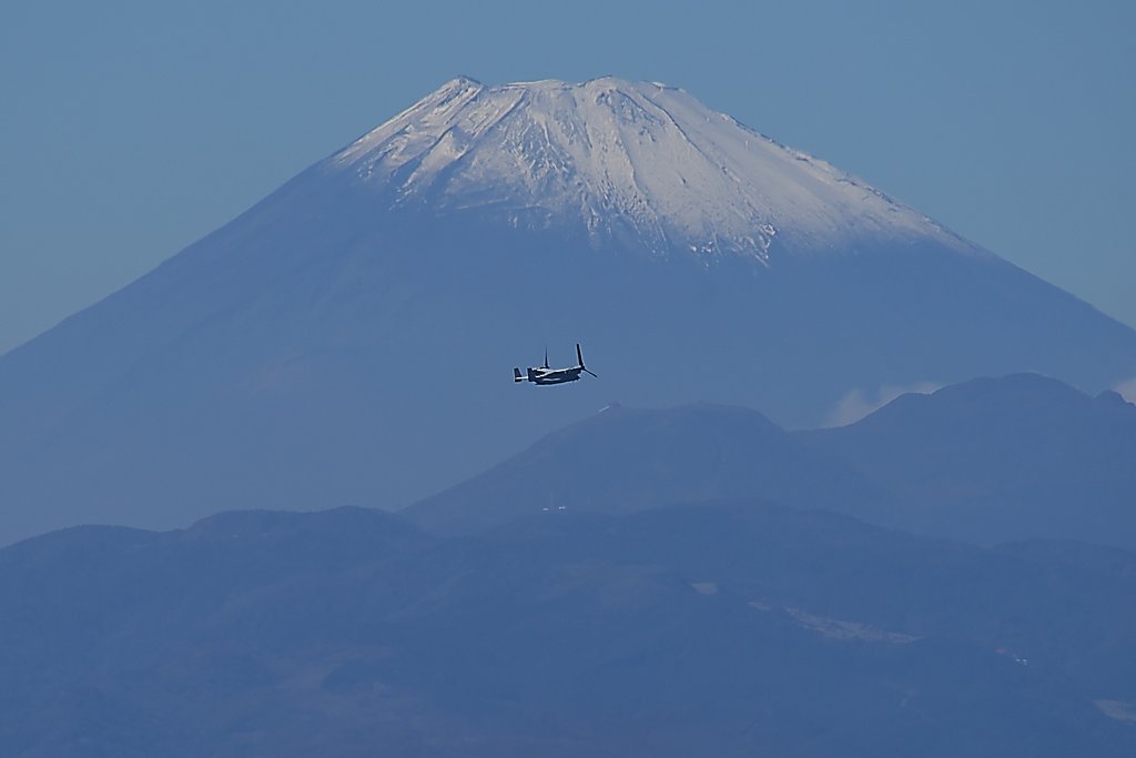 観艦式（予行）にて。