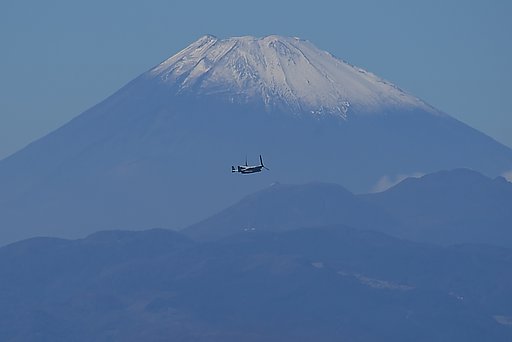 観艦式（予行）にて。