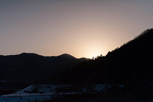 良く晴れた朝。