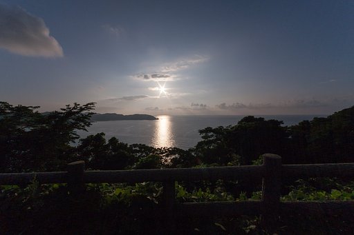 陸上岬の夕焼け-01。