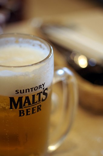 昼間っからビール