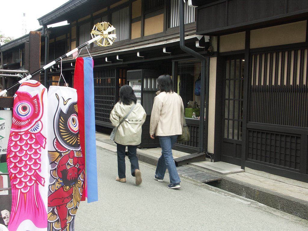 町を歩く