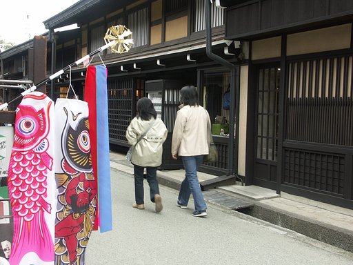 町を歩く
