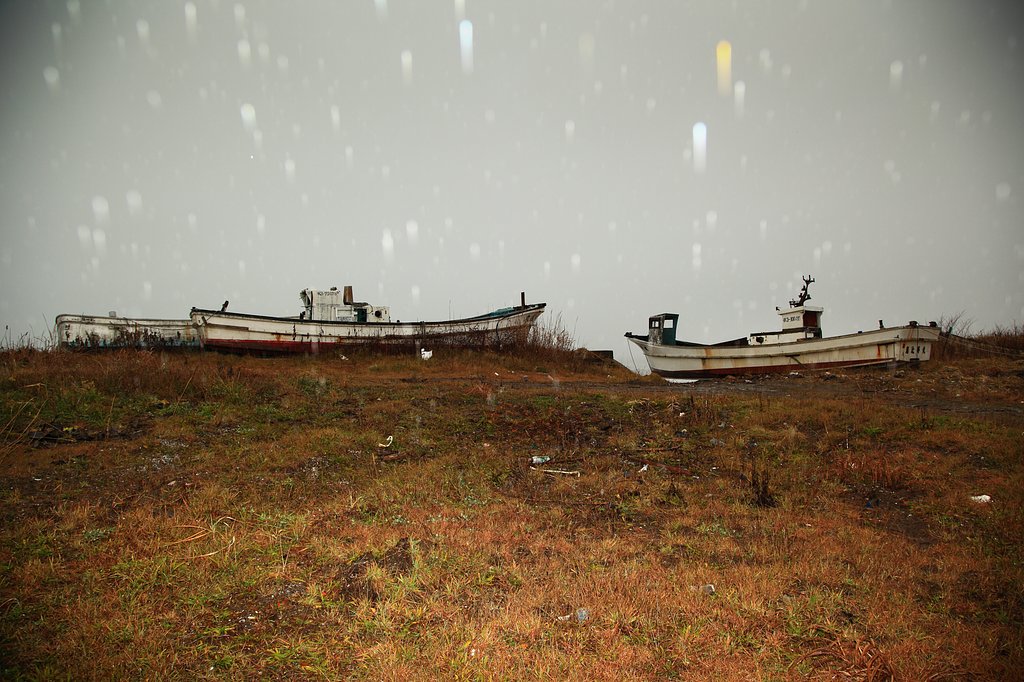 雨の日＠北海道長万部