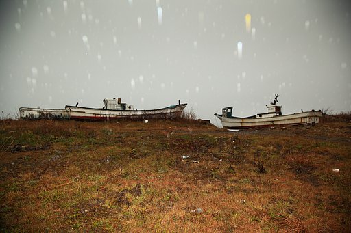 雨の日＠北海道長万部