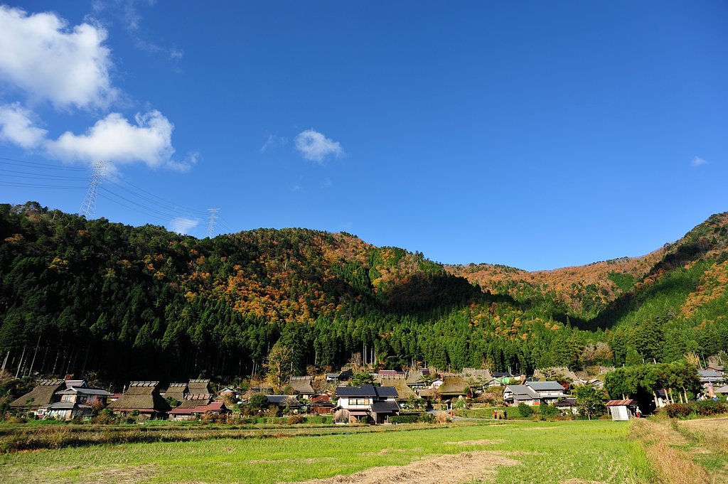 京・美山秋空