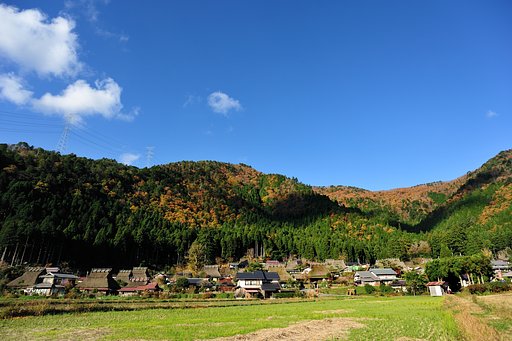 京・美山秋空