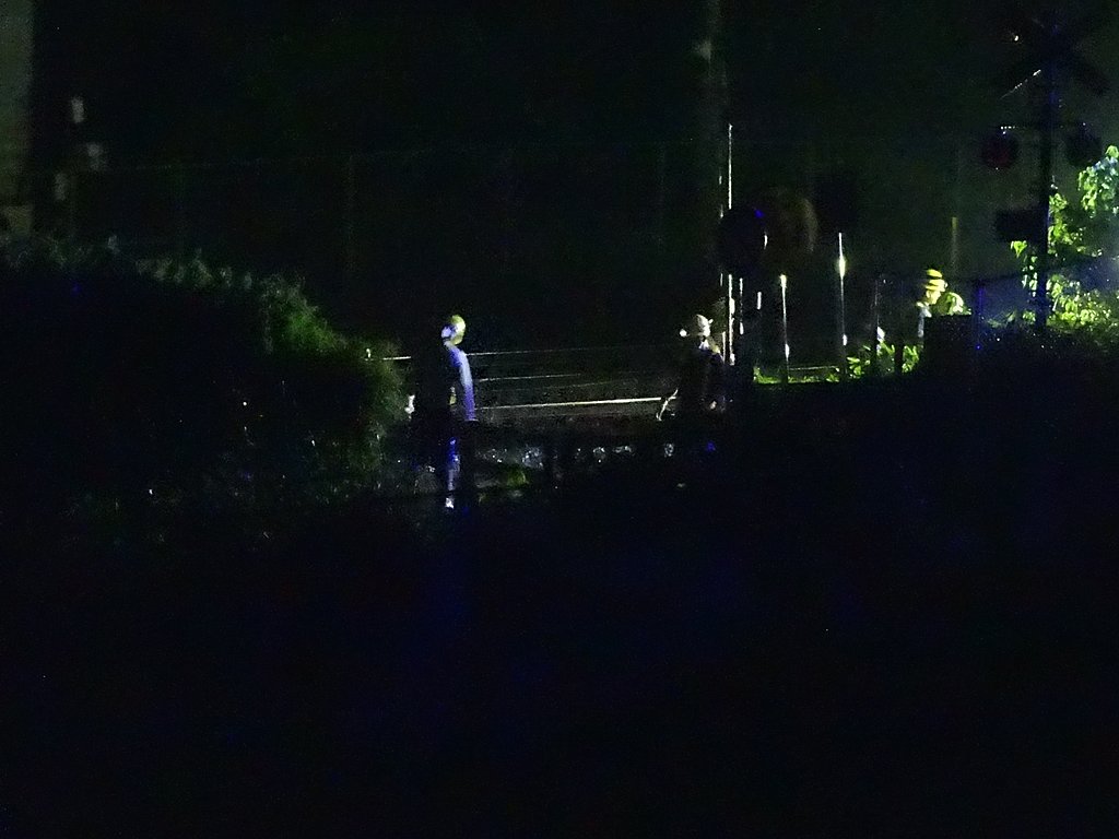東海道線深夜工事