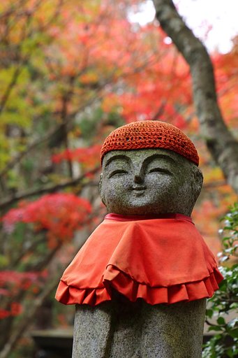 【今年の一枚】紅葉とお地蔵さま