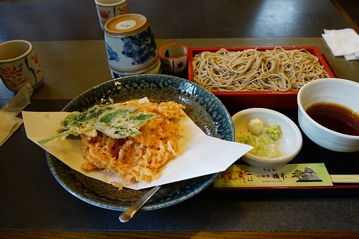 さくらえびの天ざる蕎麦
