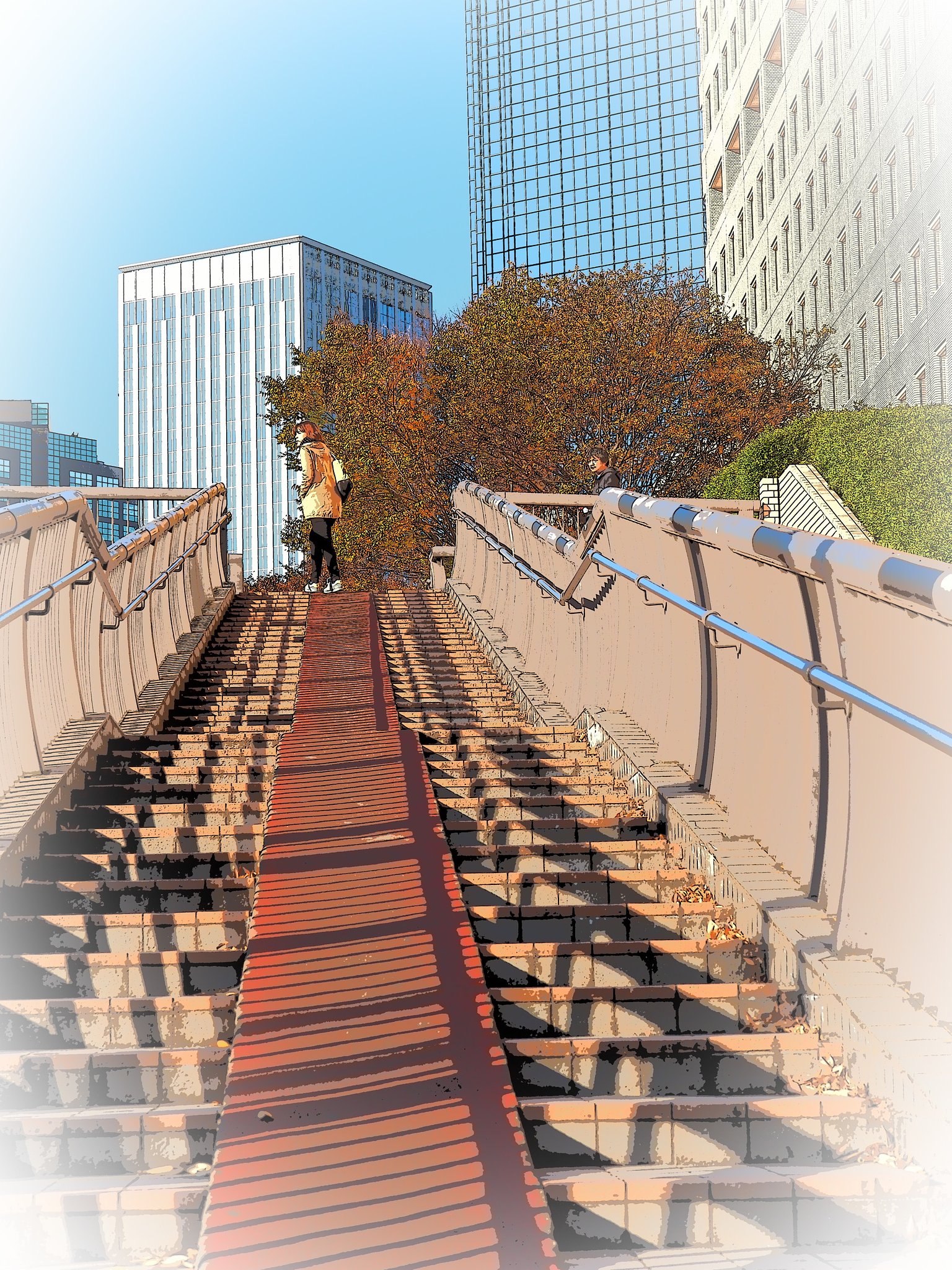 坂のある風景～新宿中央公園そば～