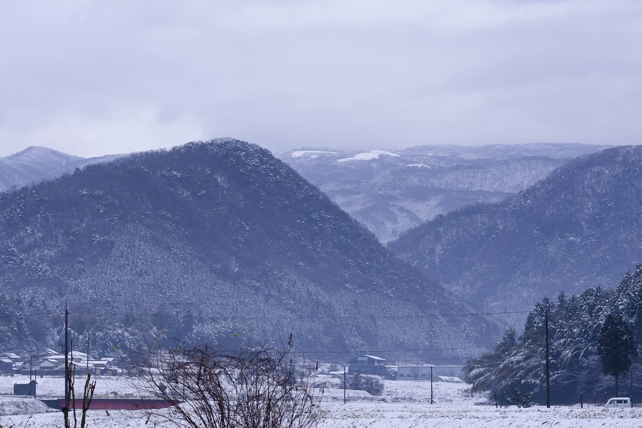 積雪が・・。
