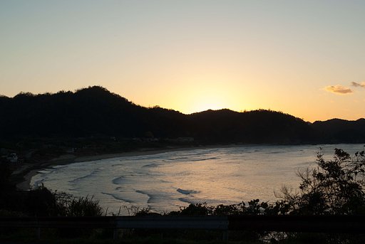 海水浴場辺り。