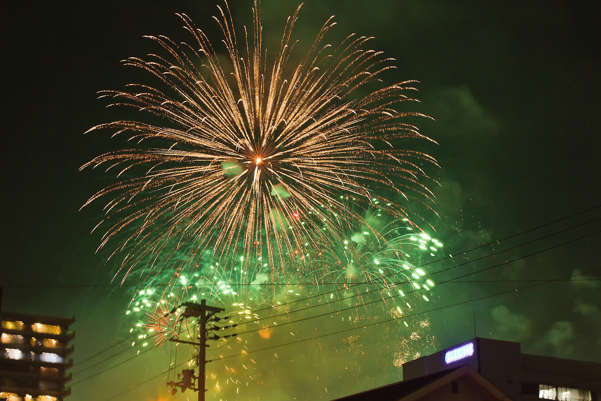 昨年の淀川花火