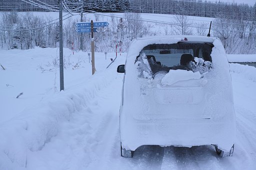 雪国を走ると