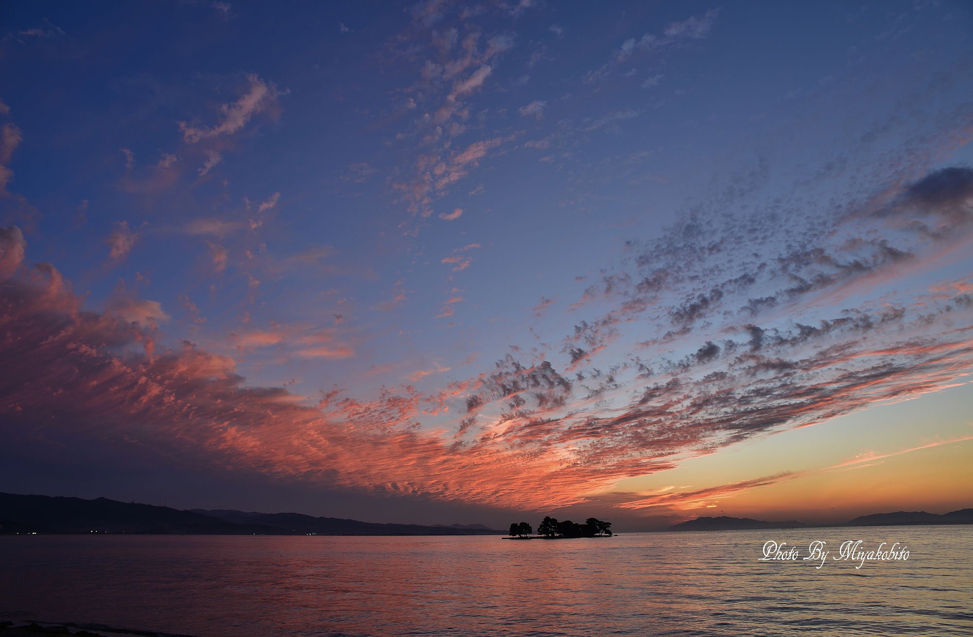 宍道湖の夕景