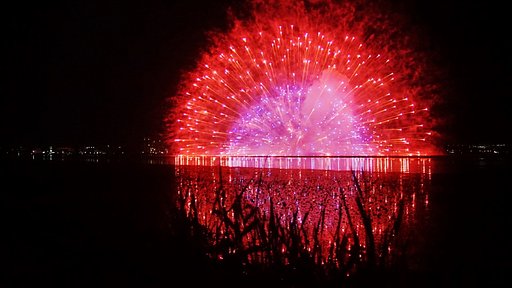 諏訪湖の花火