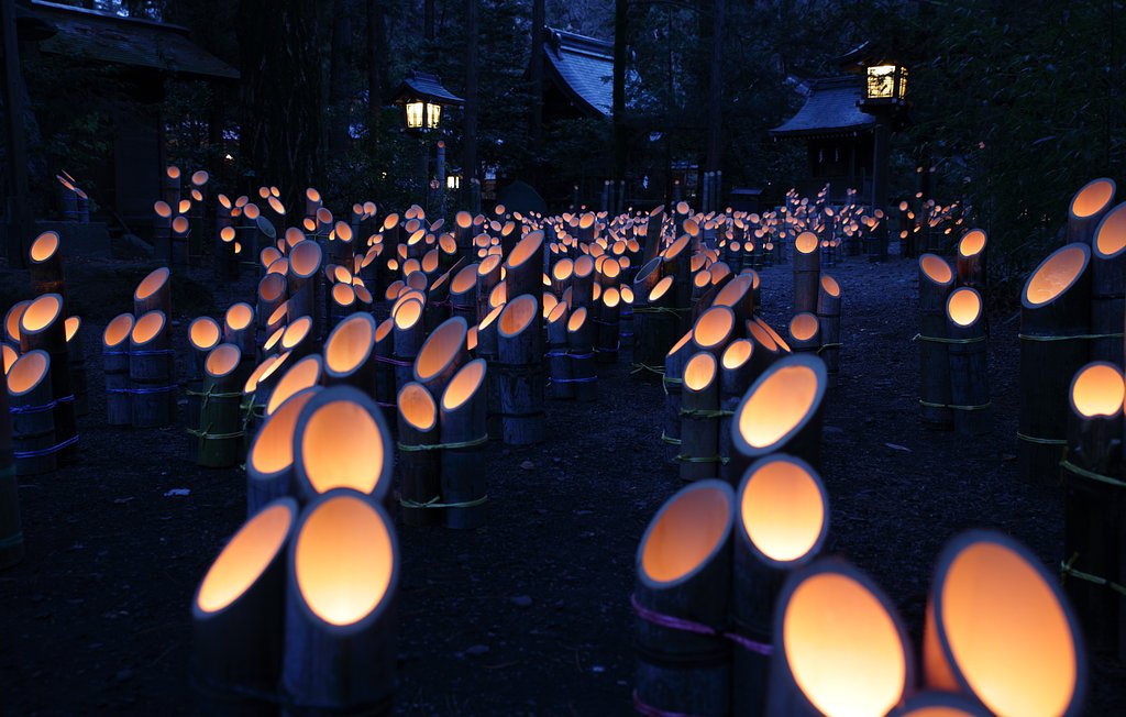 穂高神社・安曇野神竹灯