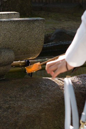 【縦画像】手水。清めたいのは…