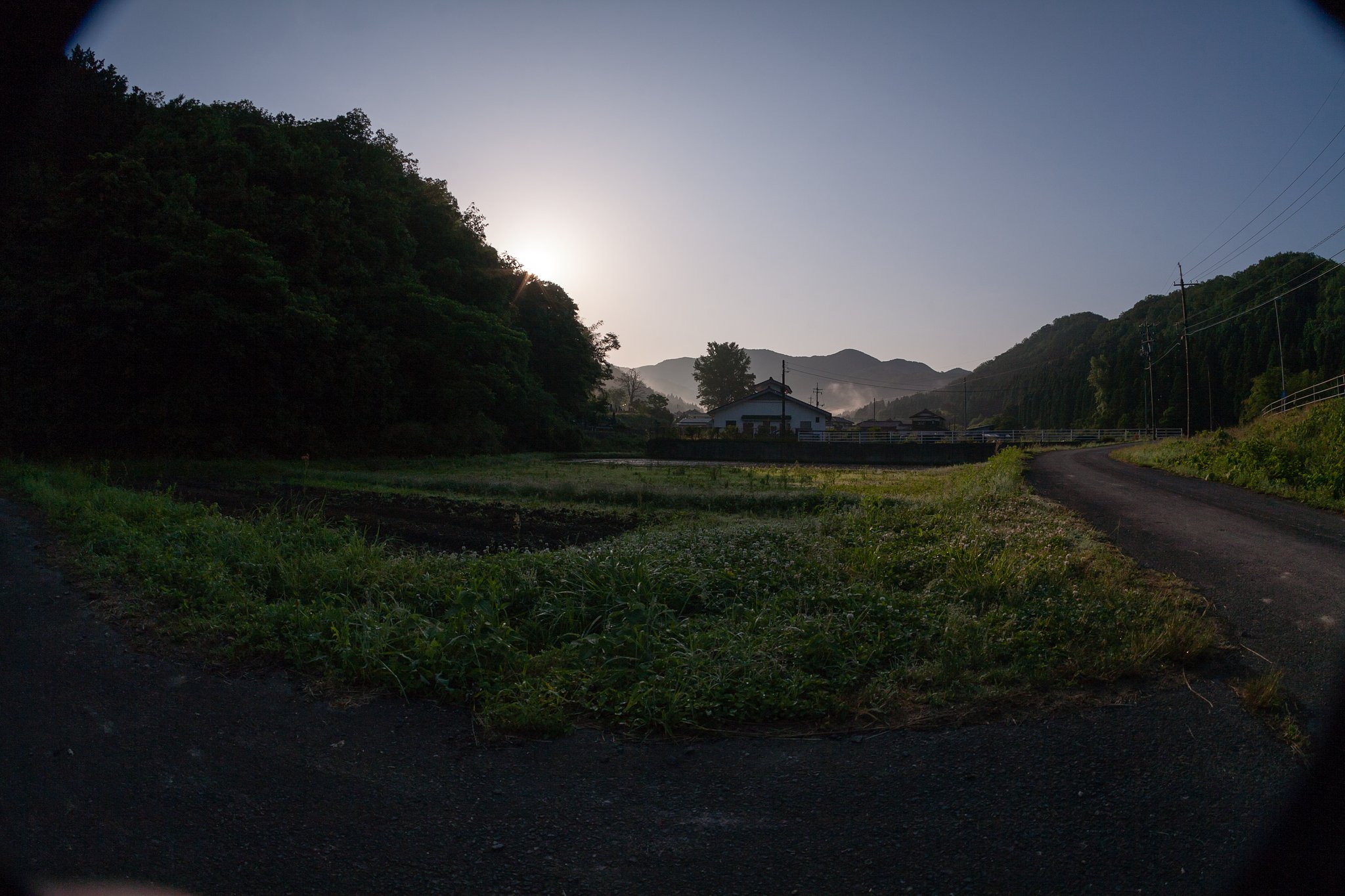快晴の朝