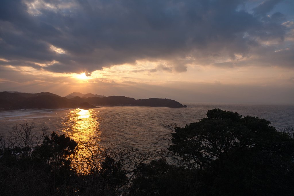 日本海の夕焼け！