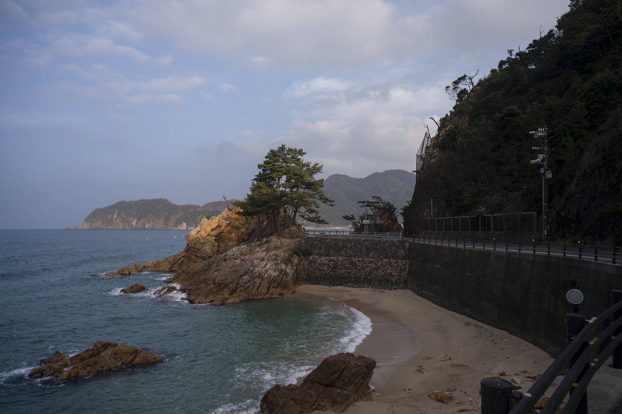 西脇海水浴場あたり。