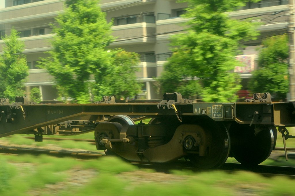 走行中の台車