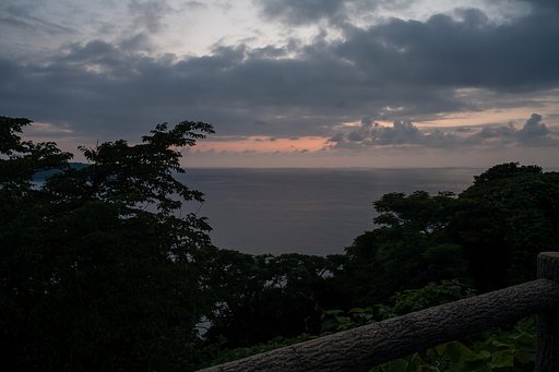 日本海の夕焼け-5。