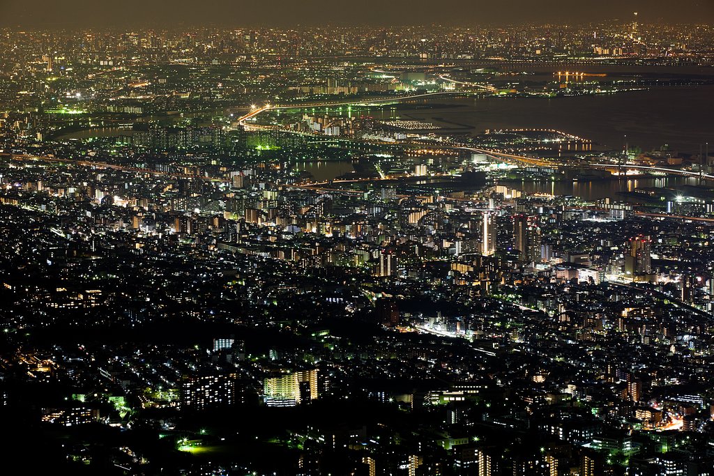 大阪方面にズームイン