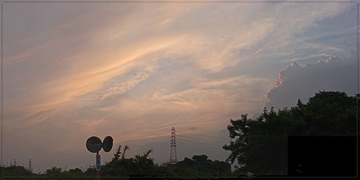 【春夏秋冬】初夏の西空、夕焼け雲