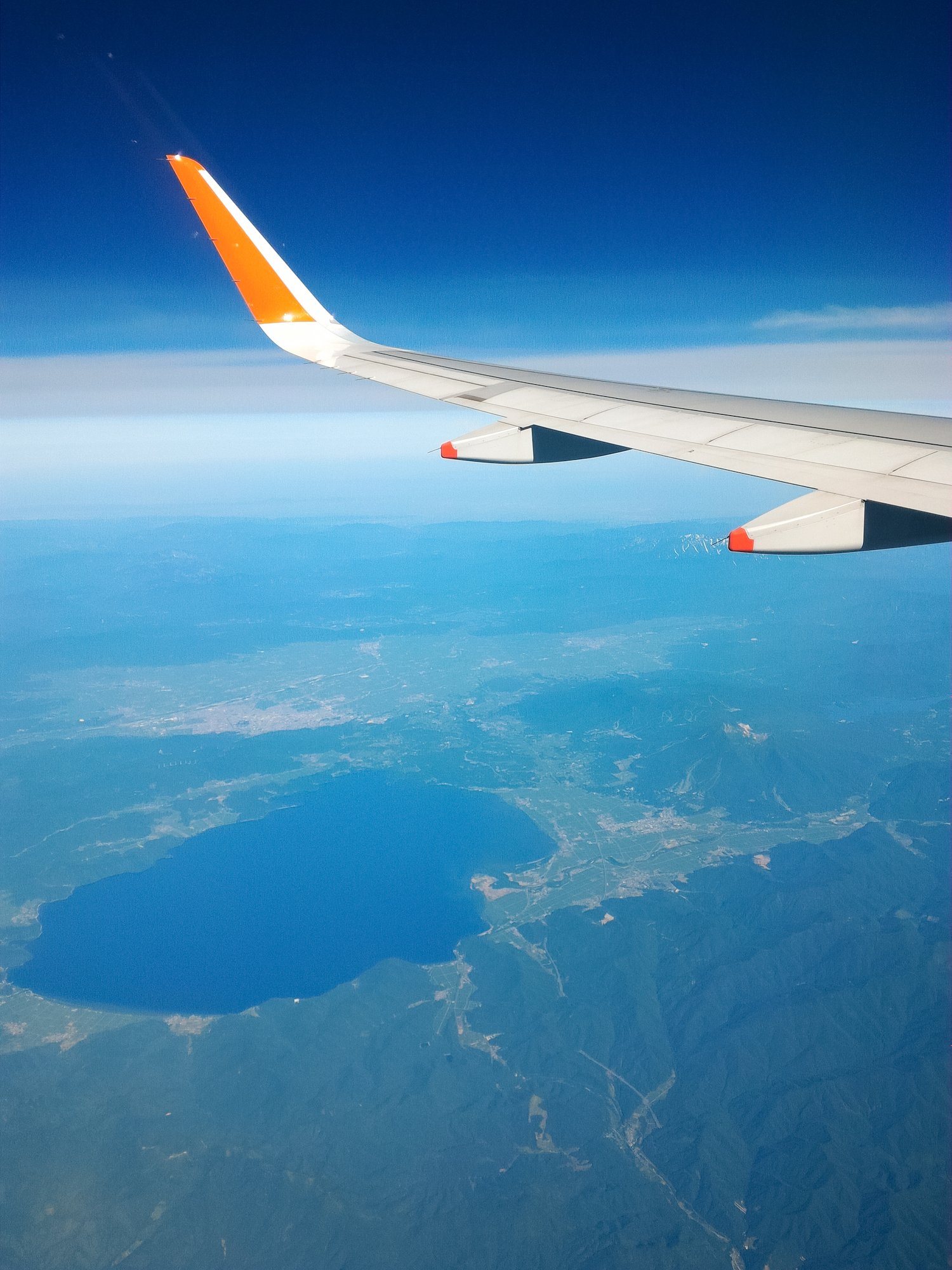 猪苗代湖上空