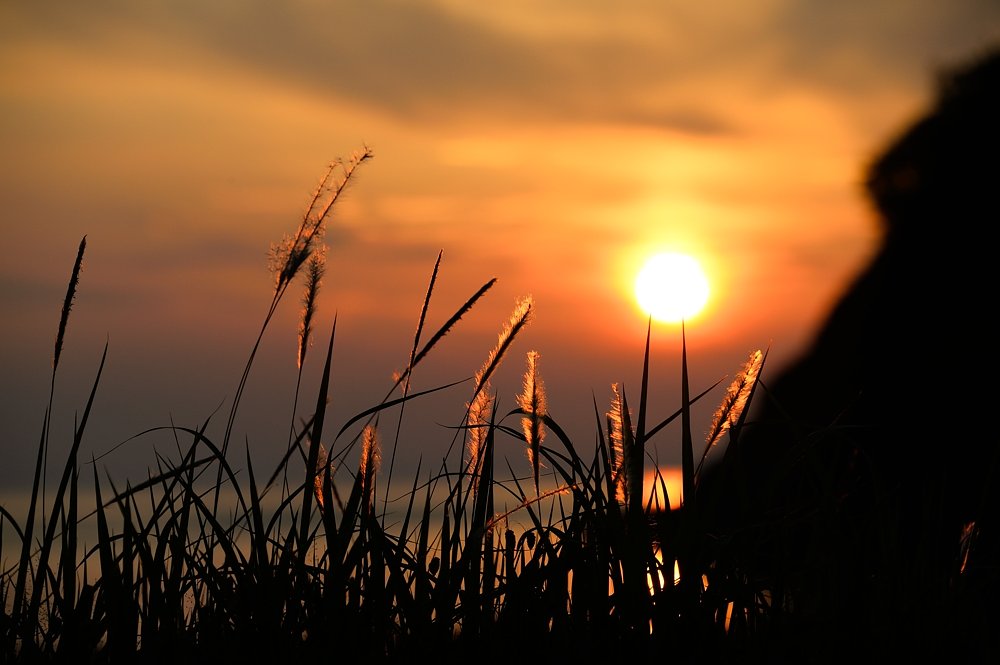 日本海に沈む夕日